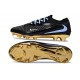 Bota de Futbol Nike Phantom 6 Low Elite FG Negro Dorado