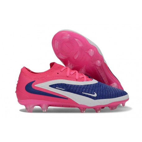 Bota de Futbol Nike Phantom 6 Low Elite FG Rojo Azul