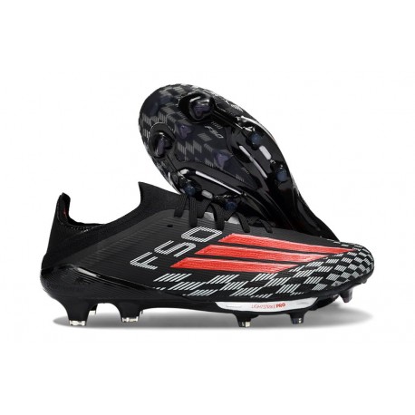 Zapatilla Adidas F50 + Elite FG Negro Rojo