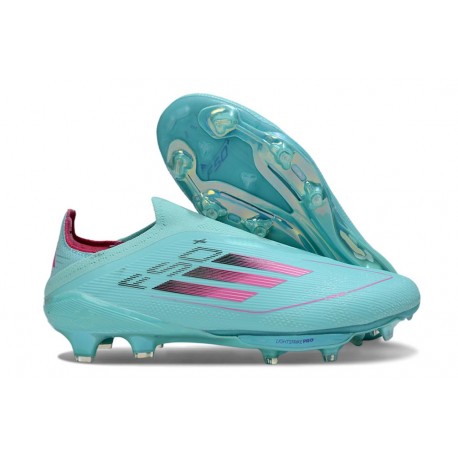 Bota Adidas F50 + Sin Cordones FG Azul