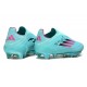 Bota Adidas F50 + Sin Cordones FG Azul