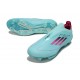 Bota Adidas F50 + Sin Cordones FG Azul