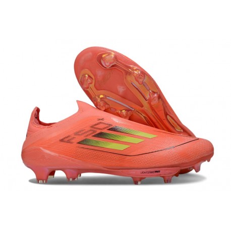Bota Adidas F50 + Sin Cordones FG Rojo