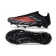 Bota Adidas F50 + Sin Cordones FG Negro Rojo