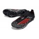 Bota Adidas F50 + Sin Cordones FG Negro Rojo
