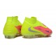 Bota De Fútbol Nike Phantom 6 High Elite Fg Rosa Amarillo