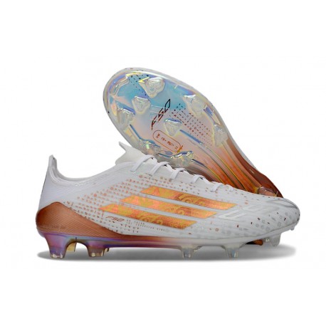 Adidas Bota F50 Elite FG Blanco Dorado