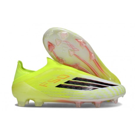 Adidas F50 Elite Laceless FG Amarillo Negro