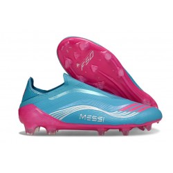 Adidas F50 Elite Laceless FG Azul Rosa