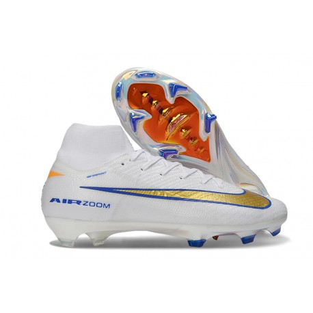 Zapatillas Nike Mercurial Superfly X Elite FG Blanco Dorada