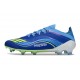 Adidas Bota F50 Elite FG X Messi Azul Royal Amarillo Solar Semi Azul Burst