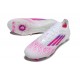 Adidas Bota F50 Elite FG Ftwr Blanco Rosa Lúcido Ftwr Blanco