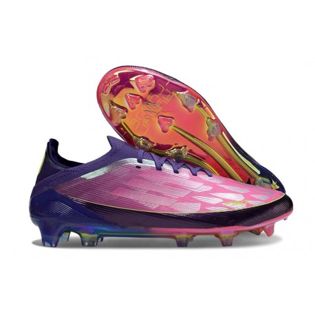 Adidas Bota F50 Elite FG X Lamine Yamal Unity Morado Ftwr Blanco Limón Lúcido