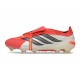 Bota adidas Predator 26 Elite Tongue FG Rojo Lúcido Negro Ftwr Blanco