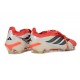 Bota adidas Predator 26 Elite Tongue FG Rojo Lúcido Negro Ftwr Blanco