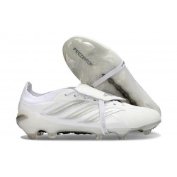 Bota adidas Predator 26 Elite Tongue FG Blanco Plateada