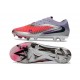 Bota de Futbol Nike Phantom 6 Low Elite FG Rojo Negro Lila