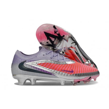 Bota de Futbol Nike Phantom 6 Low Elite FG Rojo Negro Lila