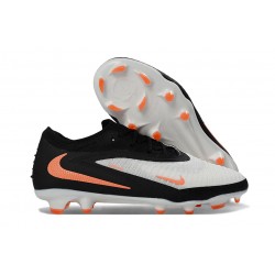 Bota de Futbol Nike Phantom 6 Low Elite FG Negro Blanco Naranja