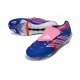 Bota adidas Predator 26 Elite Tongue FG Azul Carrera Explosión Rosa