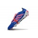 Bota adidas Predator 26 Elite Tongue FG Azul Carrera Explosión Rosa