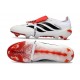 Bota adidas Predator 26 Elite Tongue FG Blanco Rojo Negro