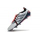 Bota adidas Predator 26 Elite Tongue FG Gris Blanco Rojo