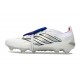 Bota adidas Predator 26 Elite Tongue FG Blanco Plateada Azul