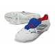 Bota adidas Predator 26 Elite Tongue FG Blanco Plateada Azul