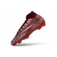 Bota de Fútbol Nike Mercurial Superfly 10 Elite FG Safari Rojo Plateado