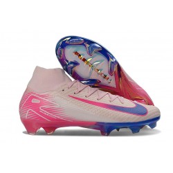 Bota de Fútbol Nike Mercurial Superfly 10 Elite FG Rosa Azul