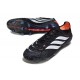 Bota adidas Predator 26 Elite Tongue FG Negro Blanco Rojo