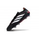 Bota adidas Predator 26 Elite Tongue FG Negro Blanco Rojo