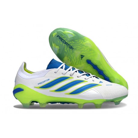 Bota adidas Predator 26 Elite FG Blanco Azul