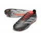 Bota adidas Predator 26 Elite FG Hierro Met. Ftwr Blanco Rojo Lúcido