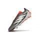Bota adidas Predator 26 Elite FG Hierro Met. Ftwr Blanco Rojo Lúcido