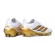 Bota adidas Predator 26 Elite L FG Blanco Dorado