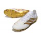 Bota adidas Predator 26 Elite L FG Blanco Dorado