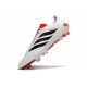 Bota adidas Predator 26 Elite FG Blanco Negro Rojo