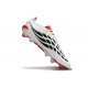 Bota adidas Predator 26 Elite FG Blanco Negro Rojo