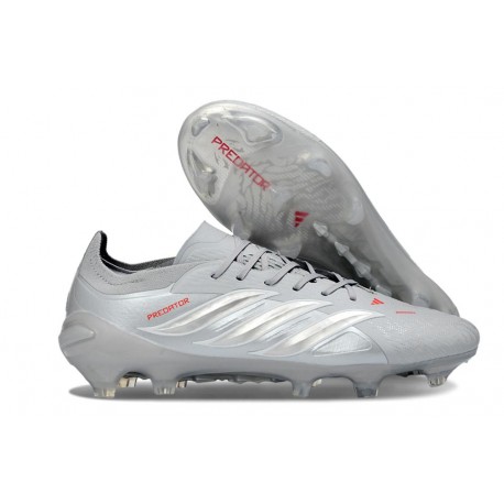 Bota adidas Predator 26 Elite L FG Gris Plateado