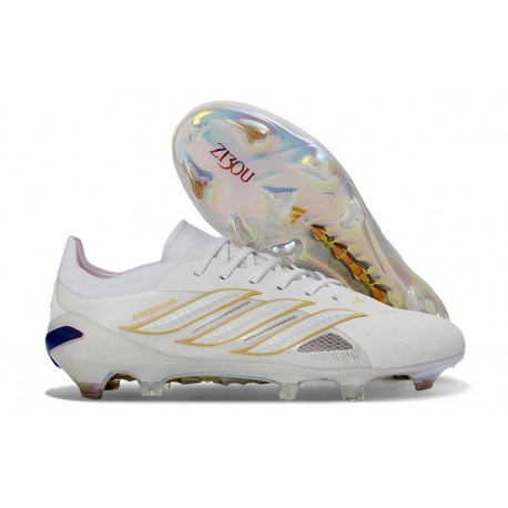 Zapatillas de Fútbol adidas Predator Elite L FG Blanco Dorado