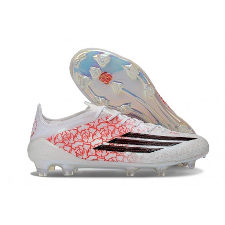 Tacos de Futbol Adidas Bota F50 Elite FG X Lamine Yamal Blanco Negro Rojo
