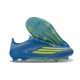 Tacos de Futbol Adidas Bota F50 Elite FG X MESSI Azul Royal Amarillo Solar Semi Azul Burst
