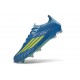 Tacos de Futbol Adidas Bota F50 Elite FG X MESSI Azul Royal Amarillo Solar Semi Azul Burst