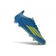 Tacos de Futbol Adidas Bota F50 Elite FG X MESSI Azul Royal Amarillo Solar Semi Azul Burst