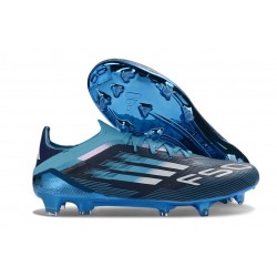 Tacos de Futbol Adidas Bota F50 Elite FG Negro Azul
