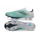 Zapatilla Adidas F50 + Elite FG Verde Blanco Plateado