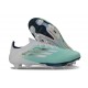 Zapatilla Adidas F50 + Elite FG Verde Blanco Plateado