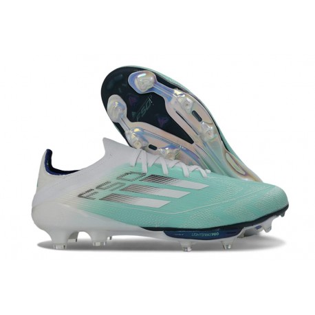 Zapatilla Adidas F50 + Elite FG Verde Blanco Plateado